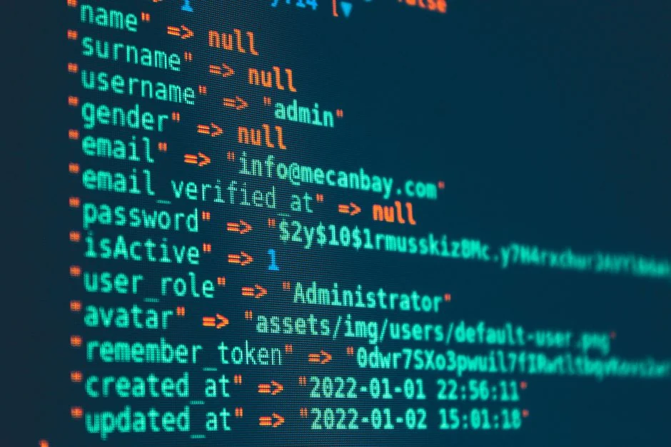 Deux écrans posés sur un bureau, mettant en valeur la conception web dans un environnement de bureau moderne.